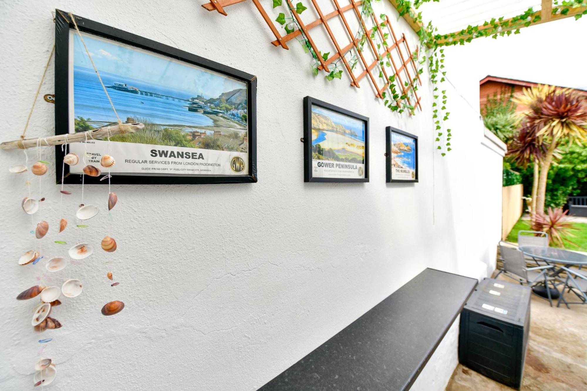 Free Parking - Heart Of The City - Superb Townhouse & Garden - Peaceful Area But Only 5Min Walk To Beach, Shops, Bars, Arena, Marina, Parks Swansea Exteriör bild